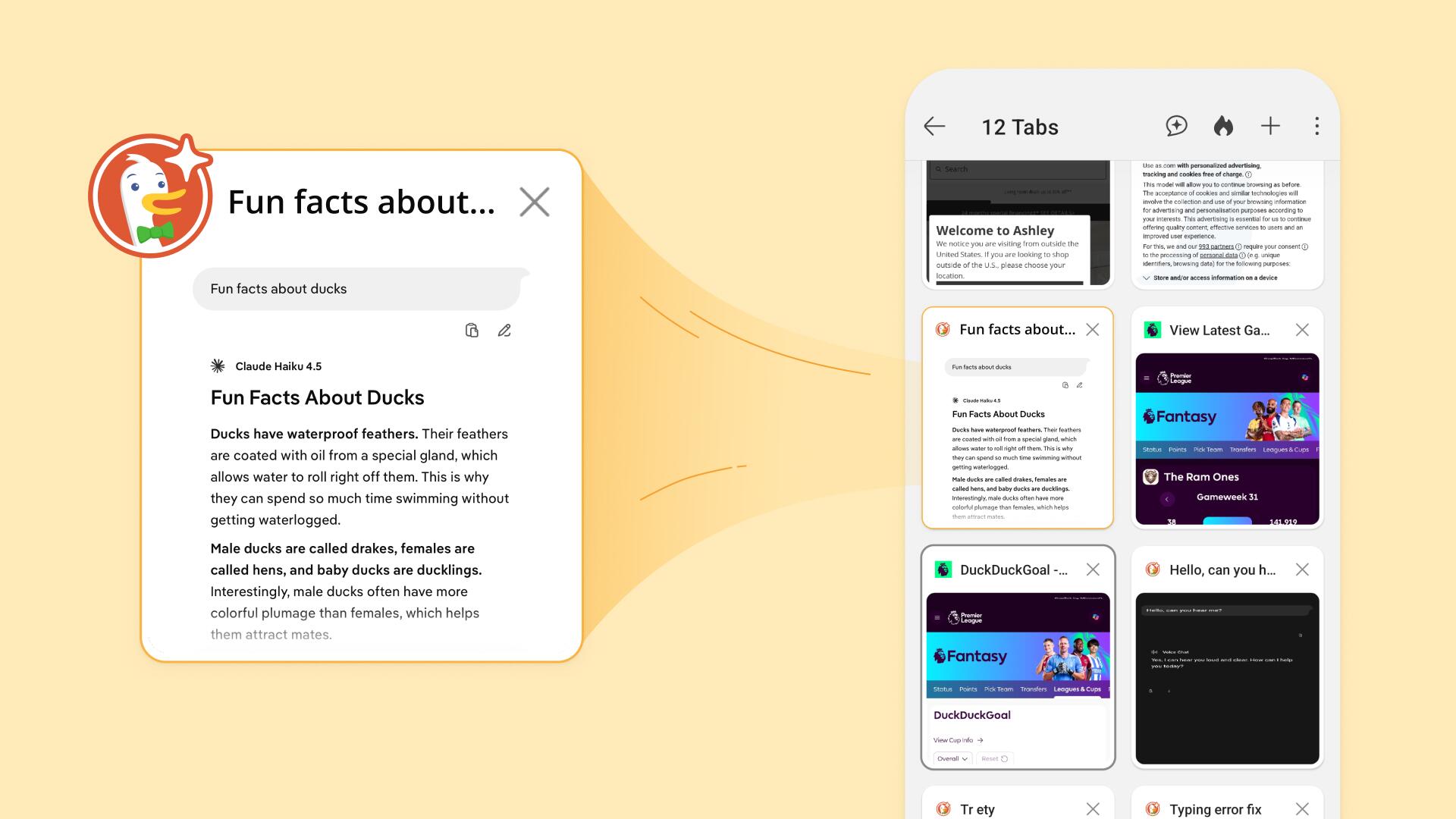 Duck.ai Tabs Now Labeled in Tab Manager